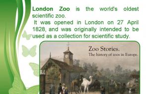 Лондонский зоопарк (London Zoo) презентация к уроку по английскому языку (5 класс) на тему Зоопарки лондона на английском языке